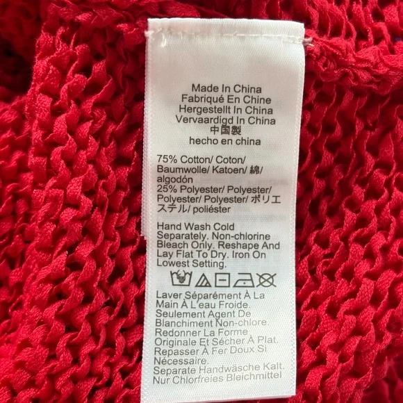 J. Crew Women's Vibrant Red Crew Neck Sweater - Picture 4 of 4